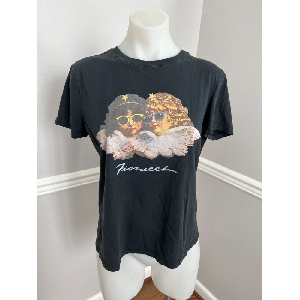 FIORUCCI x Barneys Angels Sunglasses Graphic T-Shirt Black Size Small - Picture 2 of 4